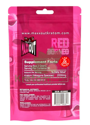 Pain Out (Maxx Out) Kratom Powder 100G Red Borneo Pain Out