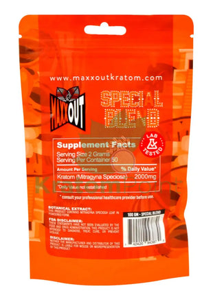 Pain Out (Maxx Out) Kratom Powder 100G Special Blend Pain Out
