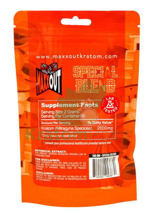 Pain Out (Maxx Out) Kratom Powder 100G Special Blend Pain Out