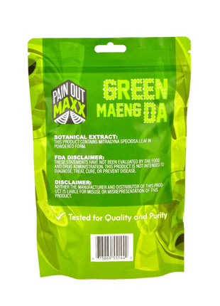 Pain Out Kratom 280 gram Powder Green Maeng Da-back
