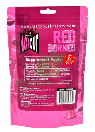 Pain Out (Maxx Out) Kratom Powder 280G Red Borneo Pain Out