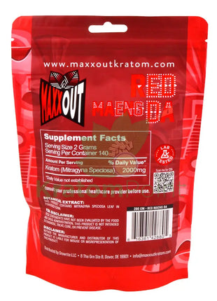 Pain Out (Maxx Out) Kratom Powder 280g Red Maeng Da - pain out