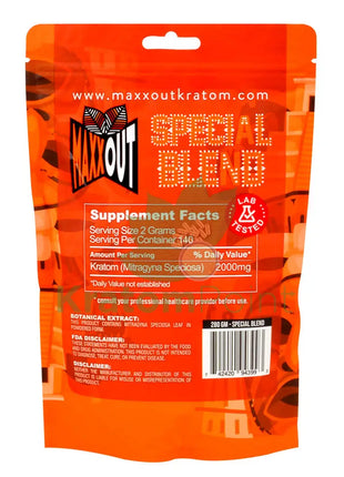 Pain Out (Maxx Out) Kratom Powder 280G Special Blend Vitamins & Supplements