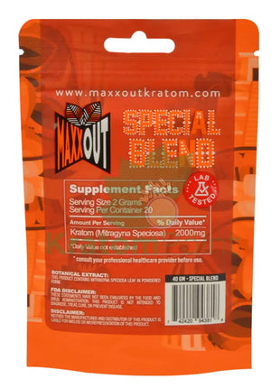 Pain Out (Maxx Out) Kratom Powder 40G Special Pain Out