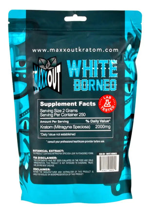 Pain Out (Maxx Out) Kratom Powder 500G White Borneo Pain Out