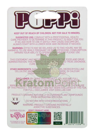 POPPi Hyper Hydroxy Blend 35mg Gushy Grape Tablets 6 count Hydroxy