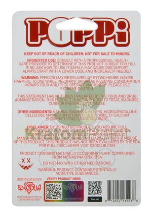 POPPi Hyper Hydroxy Blend 35mg Super Strawberry Tablets 6 count Hydroxy