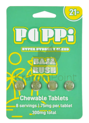 POPPi Hyper Hydroxy Blend 75mg Baja Rush Tablets 4 count Hydroxy