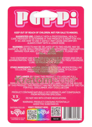 POPPi Hyper Hydroxy Blend 75mg Pink Berry Tablets 4 count Hydroxy