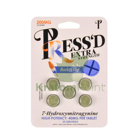 Press’d 7 OH Extra Strength Rocket Pop Tablets 5ct Hydroxy