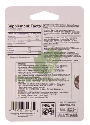 Press’d Botanicals 300mg Uriq Complex Grape Tablets 3ct Cats claw