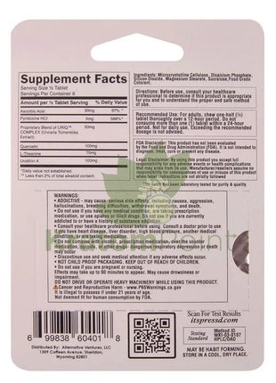 Press’d Botanicals 300mg Uriq Complex Strawberry Tablets 3ct Cats claw