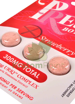 Press’d Botanicals 300mg Uriq Complex Strawberry Tablets 3ct Cats claw