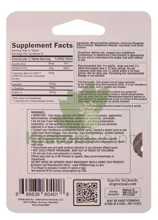 Press’d Botanicals 300mg Uriq Complex Strawberry Tablets 3ct Cats claw