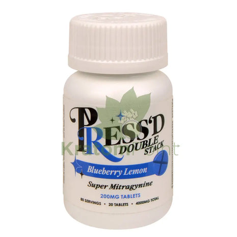 Press’d Double Stack Blueberry Lemon Super MIT Tablets 20 count - kratom extract