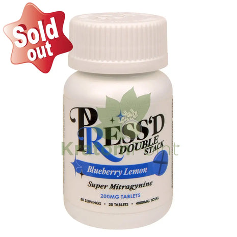 Press’d Double Stack Blueberry Lemon Super MIT Tablets 20 count - kratom extract