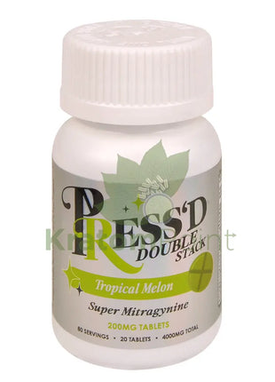 Press’d Double Stack Tropical Melon Super MIT Tablets 20 count - kratom extract
