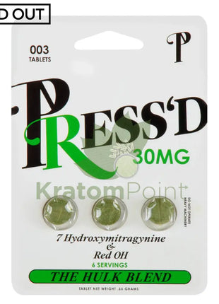 Press’d Kratom 3 Tablets (Green)