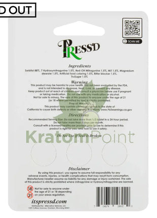 Press’d Kratom 3 Tablets (Green)