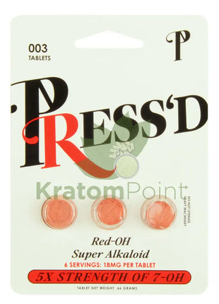 Press’d Kratom 3 Tablets (Red)