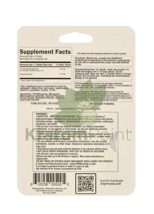 Press’d Super Hulk Kratom Blueberry Limeade 7 OH + Pseudo 5 Tablets Hydroxy