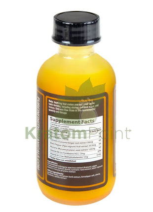 Pure Infinity Botanicals Flow State Elixir Golden Milk Kratom + Kava 2oz shot Kava & Kratom
