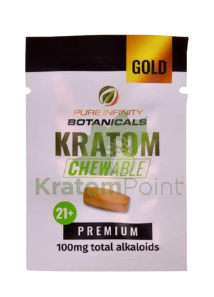 Pure Infinity Botanicals Gold Chewable Kratom Tablets 1 count