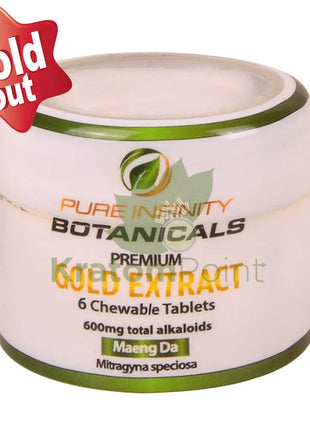 Pure Infinity Botanicals Gold Kratom Extract Tablets 1 jar kratom extract