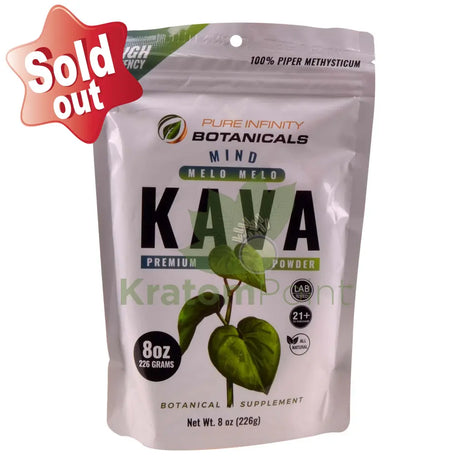 Pure Infinity Botanicals Mind Melo Melo Premium Kava Powder 8oz Kava