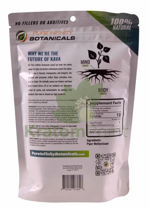 Pure Infinity Botanicals Mind Melo Melo Premium Kava Powder 8oz Kava