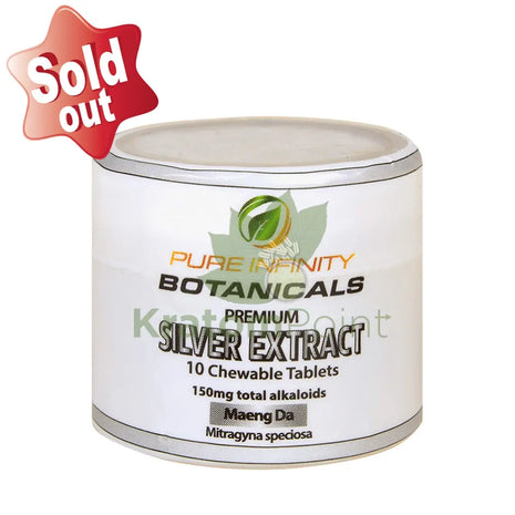 Pure Infinity Botanicals Silver Extract Kratom Tablets, 1 jar