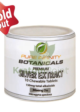 Pure Infinity Botanicals Silver Extract Kratom Tablets, 1 jar