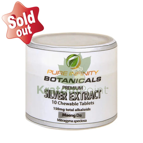 Pure Infinity Botanicals Silver Extract Kratom Tablets, 1 jar