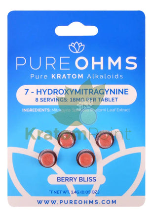 Pure OHMS Berry Bliss 7-Hydroxy tablet 18mg 4 count Hydroxy