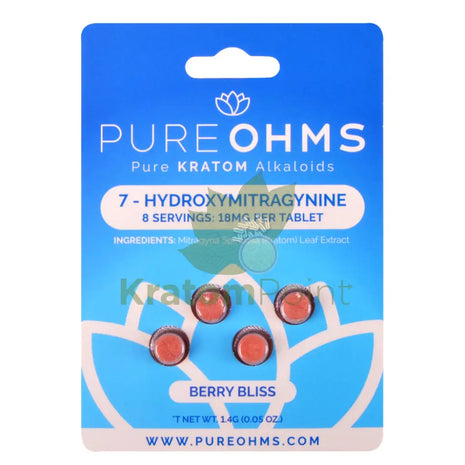 Pure OHMS Berry Bliss 7-Hydroxy tablet 18mg 4 count Hydroxy