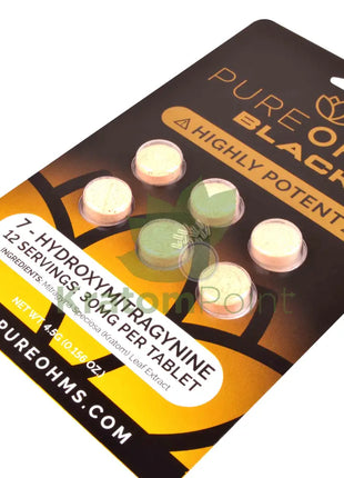 Pure OHMS Black High Potency 7-Hydroxy tablet 30mg 6 count Hydroxy