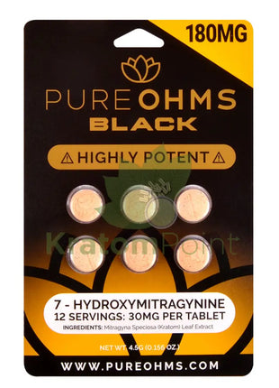 Pure OHMS Black High Potency 7-Hydroxy tablet 30mg 6 count Hydroxy