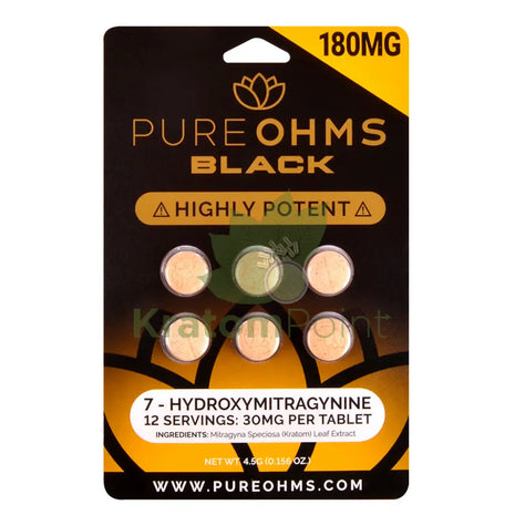 Pure OHMS Black High Potency 7-Hydroxy tablet 30mg 6 count Hydroxy