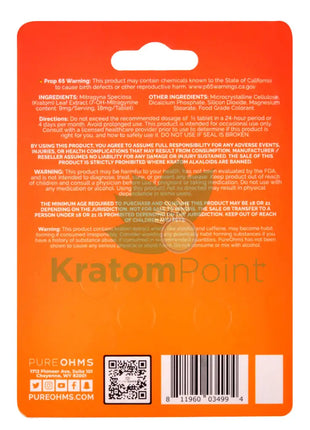 Pure OHMS Citrus Splash 7-Hydroxy tablet 18mg 4 count Hydroxy