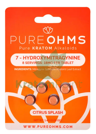 Pure OHMS Citrus Splash 7-Hydroxy tablet 18mg 4 count Hydroxy