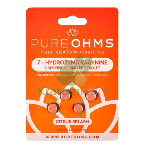 Pure OHMS Citrus Splash 7-Hydroxy tablet 18mg 4 count Hydroxy