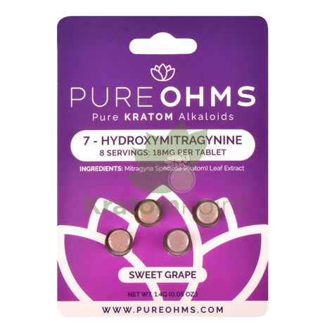 Pure OHMS Sweet Grape 7-Hydroxy tablet 18mg 4 count Hydroxy