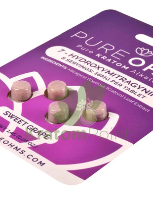 Pure OHMS Sweet Grape 7-Hydroxy tablet 18mg 4 count Hydroxy