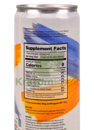 Rapture Kratom + Kava Seltzer 100mg Pineapple & Coconut 12oz can Kava & Kratom