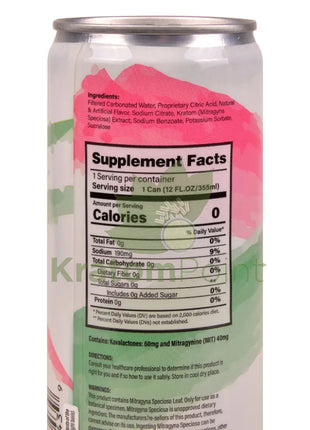 Rapture Kratom + Kava Seltzer 100mg Watermelon & Cucumber 12oz can Kava & Kratom
