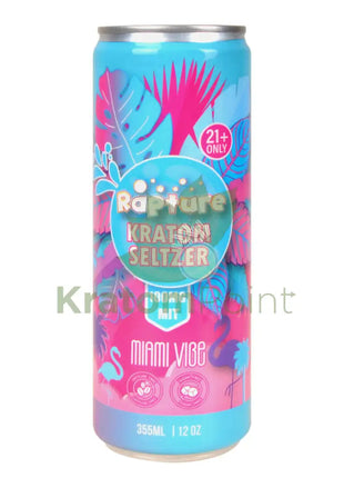 Rapture Kratom Seltzer 100mg MIT Miami Vice 12oz can