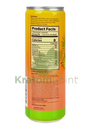 Rapture Kratom Seltzer 100mg MIT Peach Mango 12oz can