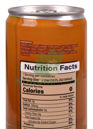 Rapture Kratom Seltzer 100mg MIT Root Beer 12oz can