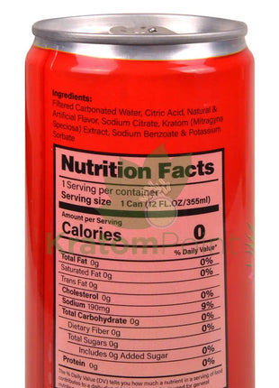 Rapture Kratom Seltzer 100mg MIT Watermelon 12oz can