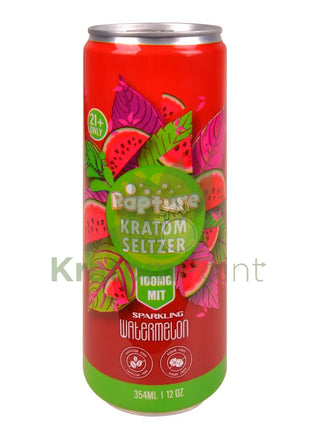 Rapture Kratom Seltzer 100mg MIT Watermelon 12oz can